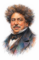 Retrato de Alexandre Dumas