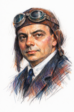 Retrato de Antoine de Saint-Exupéry