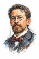 Retrato de Antón Chéjov