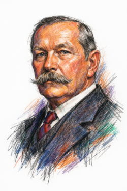 Retrato de Arthur Conan Doyle
