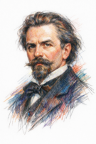 Retrato de Auguste Villiers de L’Isle Adam