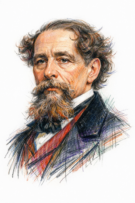 Retrato de Charles Dickens