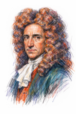 Retrato de Daniel Defoe