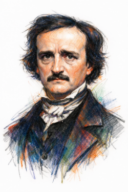 Retrato de Edgar Allan Poe