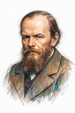 Retrato de Fiódor Dostoievski