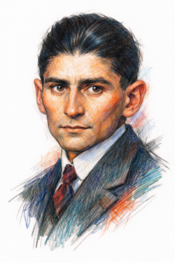 Retrato de Franz Kafka