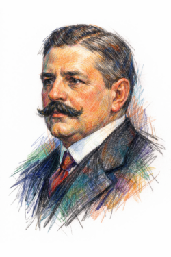 Retrato de Gastón Leroux