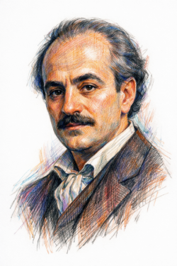 Retrato de Gibran Khalil Gibran