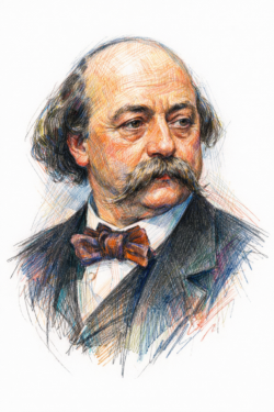 Retrato de Gustave Flaubert