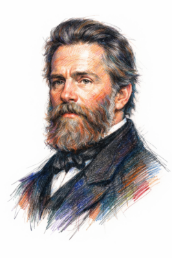 Retrato de Herman Melville