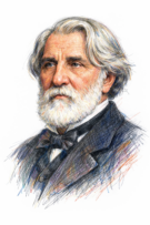 Retrato de Iván Turguéniev