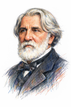Retrato de Iván Turguéniev