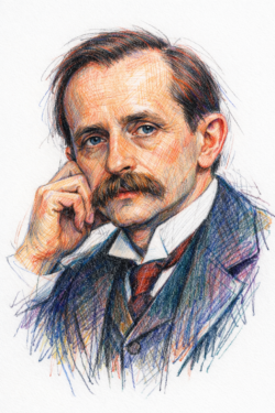Retrato de James M. Barrie