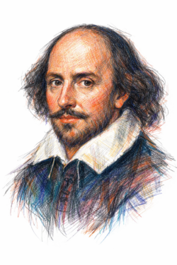 Retrato de William Shakesperare