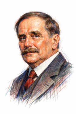Retrato de H. G. Wells