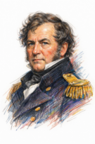 Retrato de Frederick Marryat
