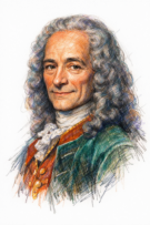 Retrato de Voltaire
