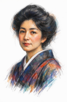 Retrato de Yei Theodora Ozaki